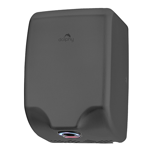 Hot And Cold Waves Black High Speed Hand Dryer - Finish: Glossy
