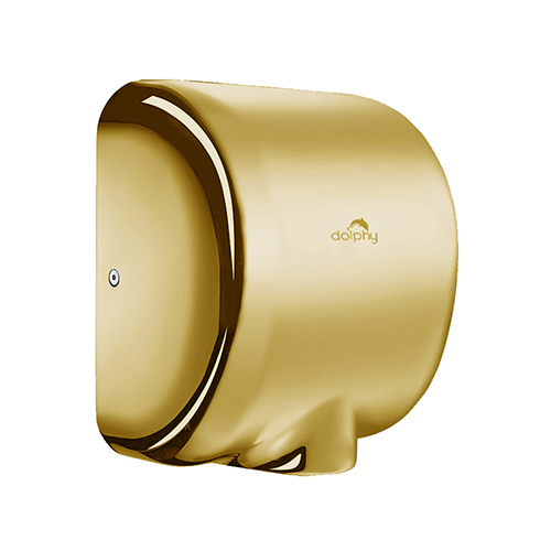 1800W Gold Stainless Steel Air Jet Hand Dryer - Color: Golden