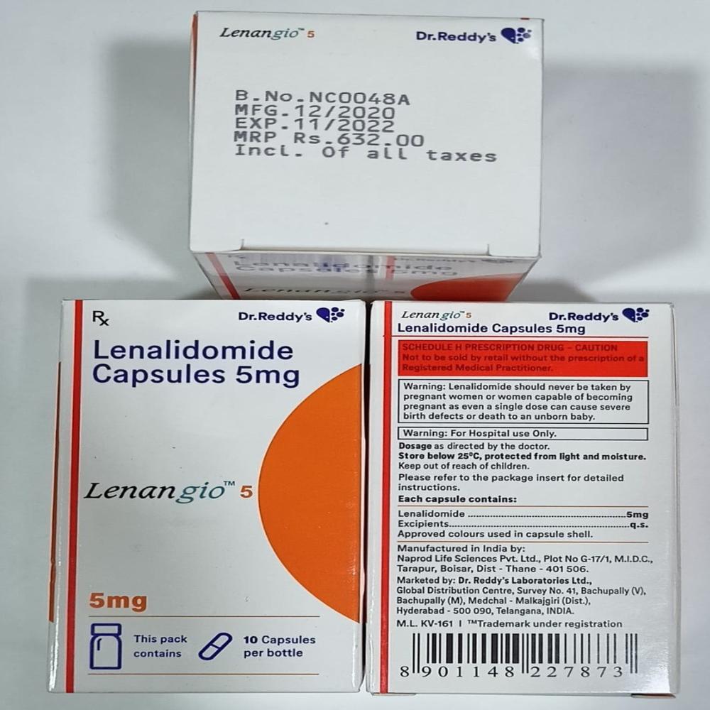 Lenangio  Lenalidomide  Capsule 5mg 