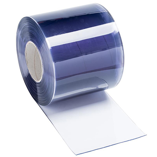 Blue Transparent Pvc Strip Curtain - Feature: Waterproof