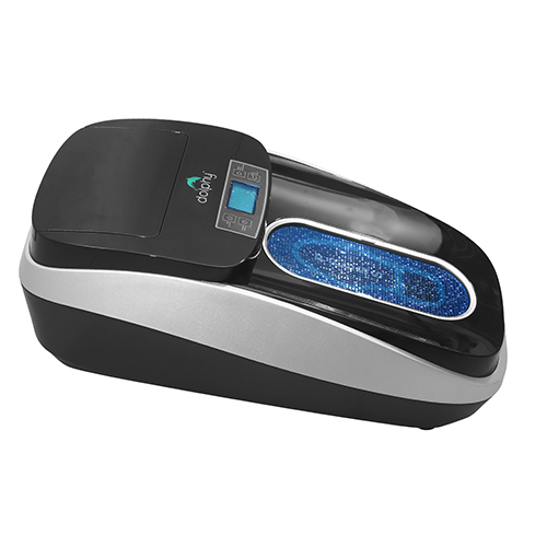 Abs Shoe Cover Dispenser With Led Display - Color: Black
