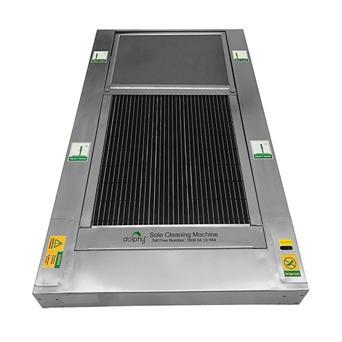 Electrical Sole Cleaning Machine With Drain - Color: Silver