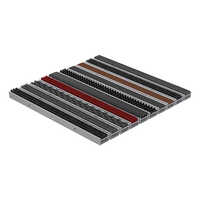 Recessed Rolling Aluminium Mat - Color: Silver Or Black