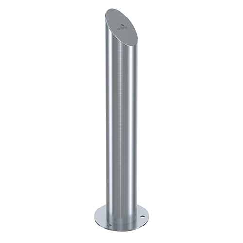 Stainless Steel Fixed Bollard - Color: Silver