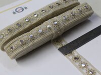 Off whit ,Embroidery Sequence Lace