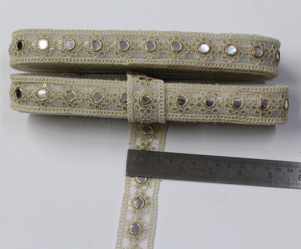 Off Whit ,Embroidery Sequence Lace