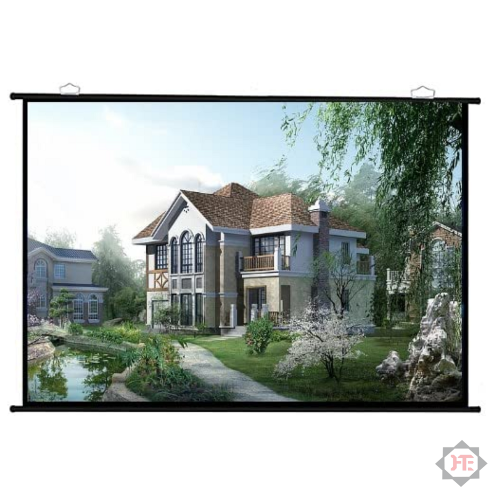 Hi-tech Map Type Projector Screen, 6x4 Hi-tech High Gain Fabric