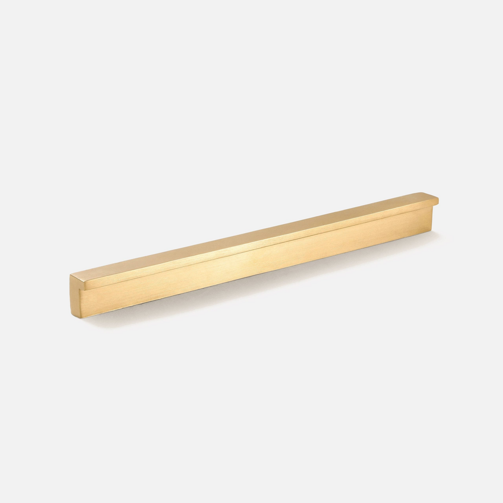 Foxglove Cabinet Handle | Kitchen Cabinet Handle | Drawer Pull | Wardrobe Handle | L-shape Handle - Color: Matte Gold