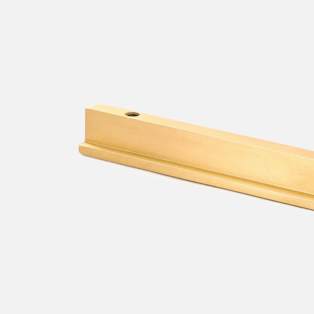 Foxglove Cabinet Handle | Kitchen Cabinet Handle | Drawer Pull | Wardrobe Handle | L-shape Handle - Color: Matte Gold