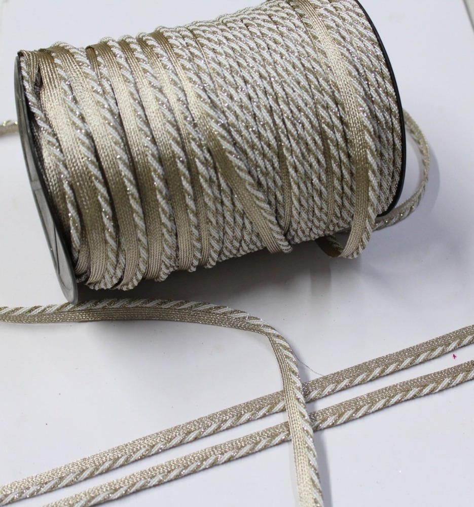 Zardoshi Border Piping Lace - Color: Golden