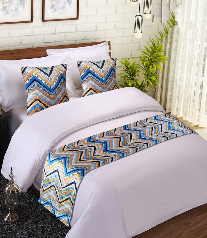 Digital Print Bed Runner - Color: Multi-colour