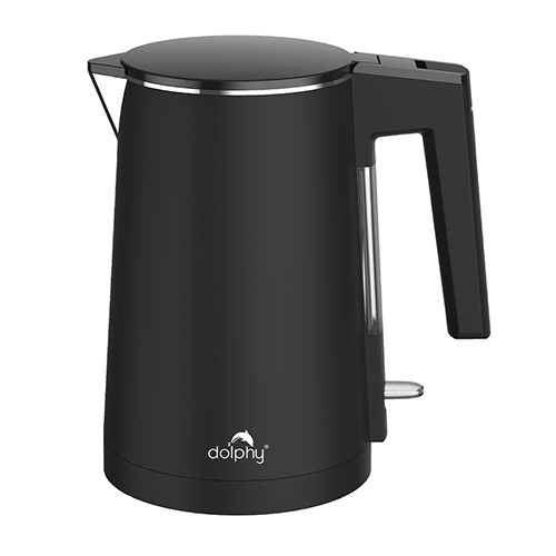 0.8L Stainless Steel Black Electric Kettle - Capacity: 0.8 Ltr