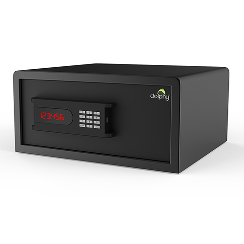 Black Electric Safe With Auto Freeze Function