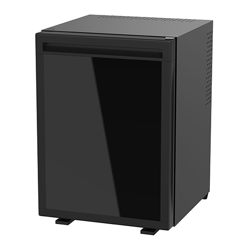 Solid Door Thermo Electric Minibar - Color: Black