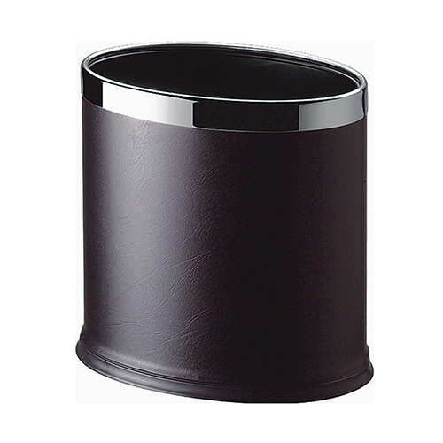 8 Litre Black Open Oval Room Dustbin - Automation Grade: Manual