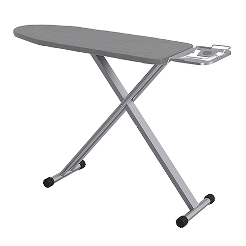 Silver Folding Adjustable Iron Board With Press Holder - Color: Gray