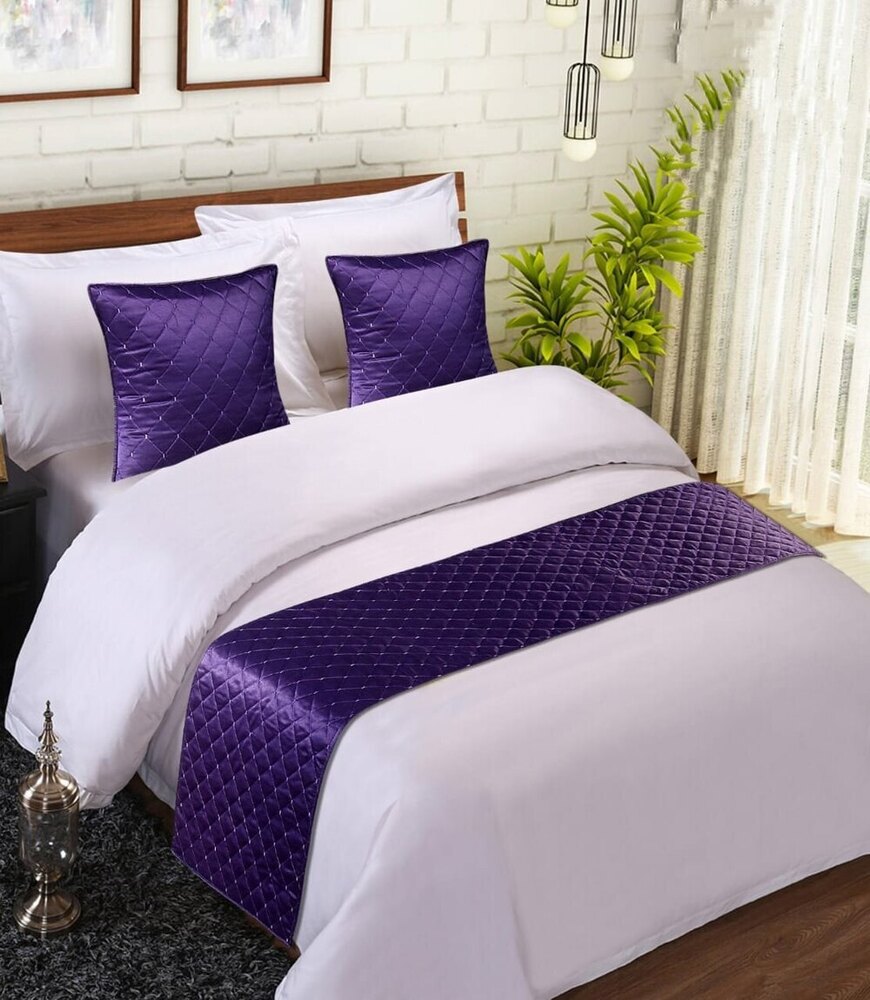 Quilted Satin Bed Runner