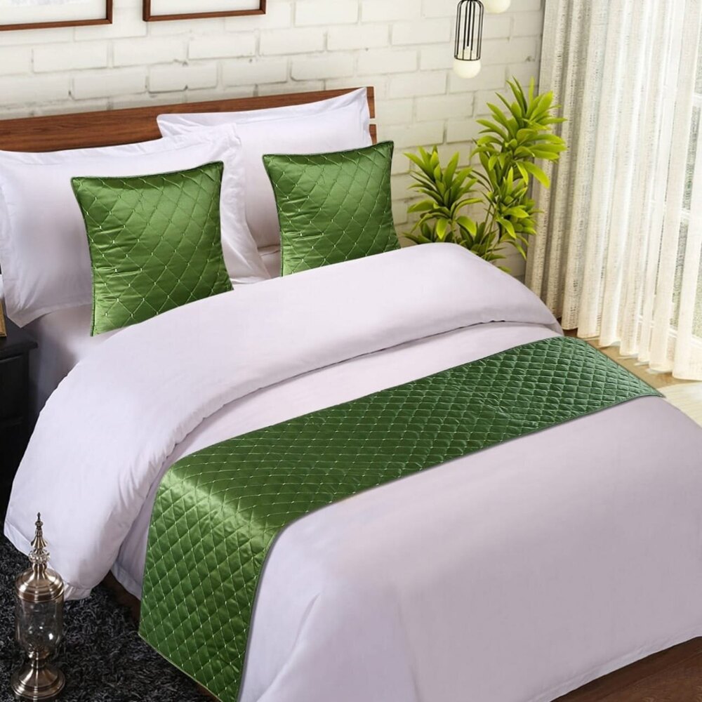 Quilted Satin Bed Runner