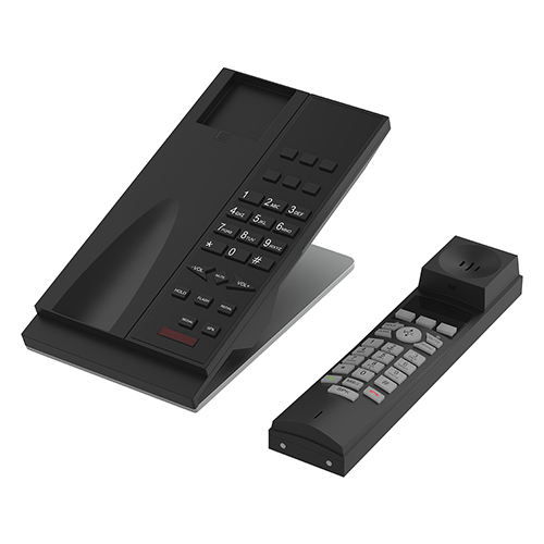 Black Wall Mountable Digital Cordless Black Telephone Desk