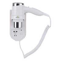 Wall Mounted Electric Hotel white Hair Dryer