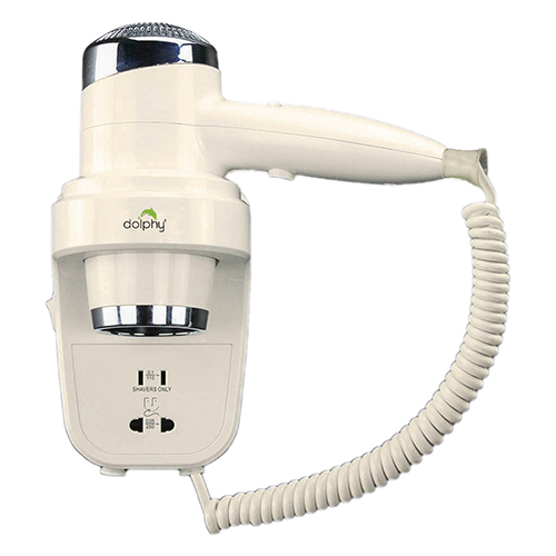 Ivory Wall Mount Hair Dryer