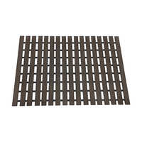 Dolphy Bath Shower Mat With Rubber - Color: Chocolate Brown