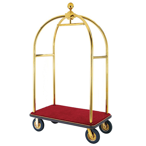 Gold Luggage Cart With Folding