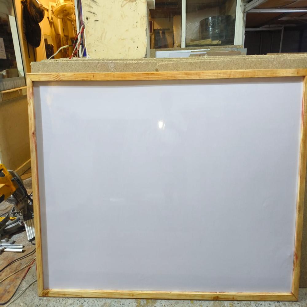 white board wooden frame