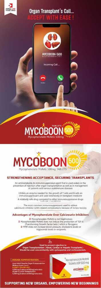Mycoboon-500 Tablet - Drug Type: General Medicines