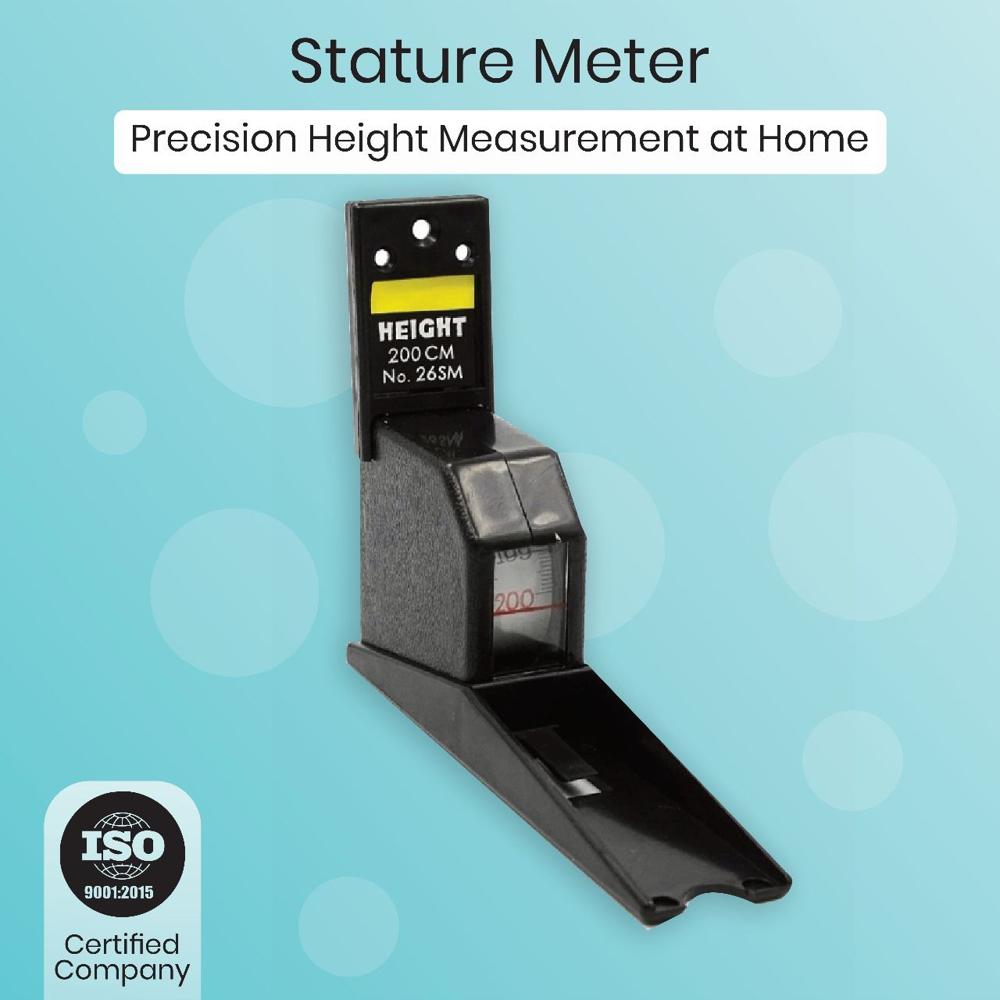 Stature Meter For Measuring Your Height - Color: Black