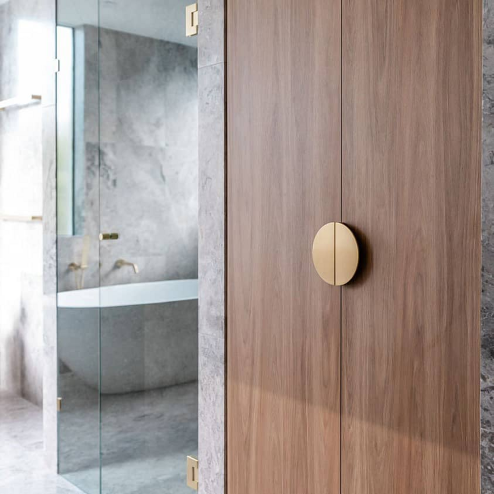 Vega Cabinet Handle | Kitchen Cabinet Handle | Drawer Pull | Wardrobe Handle | Cupboard Handle | Moon Handle | Luxurious Long Handle - Color: Matte Gold