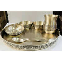 Kansa Thali Set - Handle Material: Metal