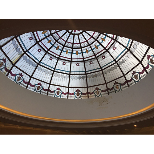 Open To Stained Glass Skylight