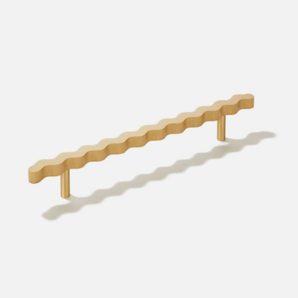 Stellar Cabinet Handle | Kitchen Cabinet Handle | Drawer Handle | Squiggle Handle | Wardrobe Handle - Color: Matte Gold