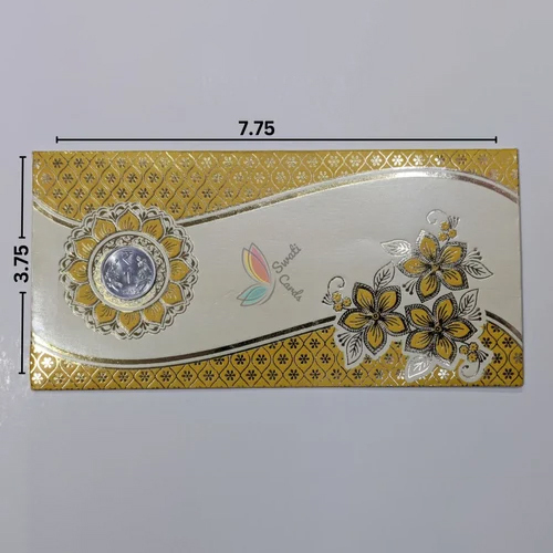 Kraft Paper Floral Coin Cash Envelope