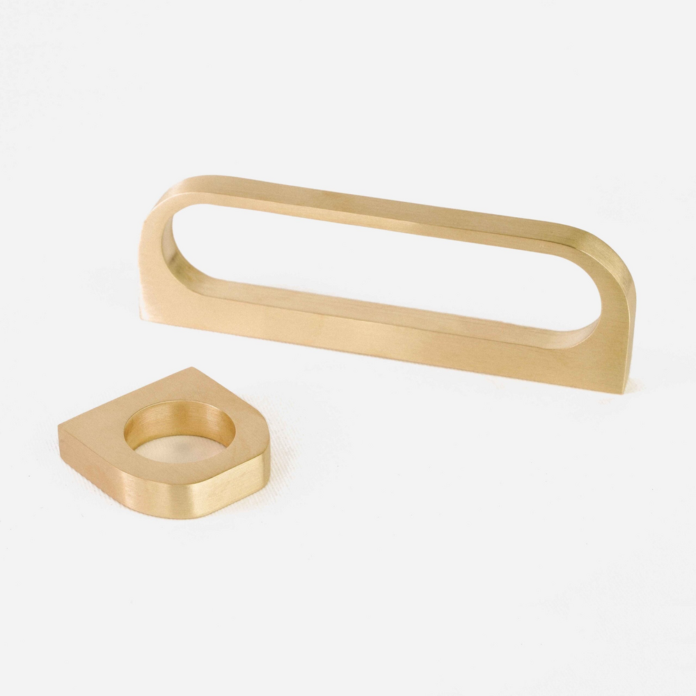 Astral Cabinet Handle | Kitchen Cabinet Handle | Drawer Pull | Wardrobe Handle | Ring Handle - Color: Matte Gold