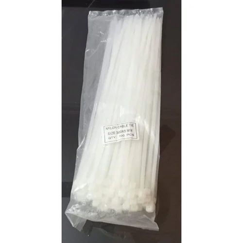 Self Locking Cable Tie - Color: White