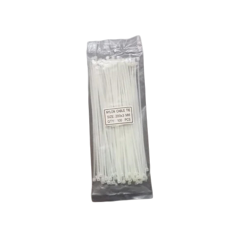 200X3 Mm Nylon Cable Tie - Color: White