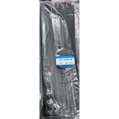 9x350 MM Black Nylon Cable Tie