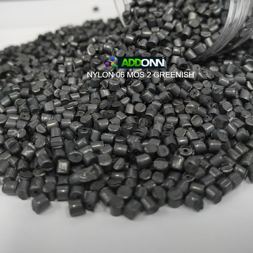 PA 66 MOS2 Green Plastic Pellets
