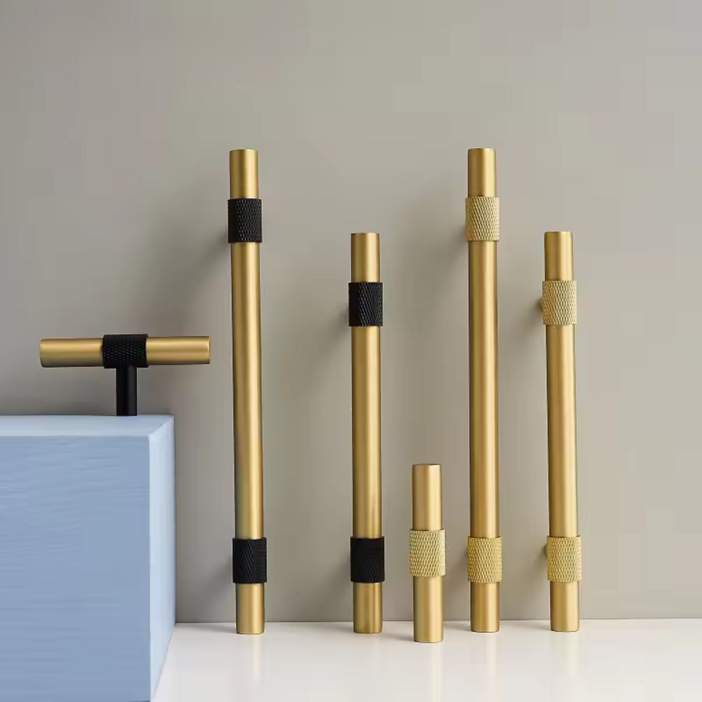 Canyon Knurled Cabinet Handle | Drawer Handle | Wardrobe Handle | Modern Dresser Handle | Cupboard Handle | Closet Handle | Bathroom Handle | Kitchen Handle | Checkered Handle