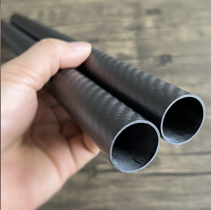 Carbon Fiber Tube Od 20 Id 18 Length 1Mtr - Color: Black