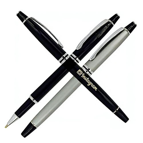 Metal Pen with lesar print