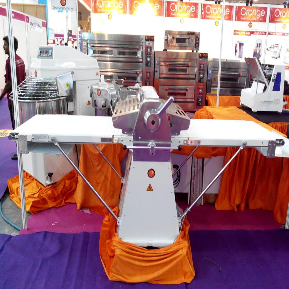 Dough Sheeter - Table Top & Floor Conveyor Belt 430x2030 Multi-color Semi-automatic Electric Power 1mm Thickness 380v Voltage 1-year Warranty