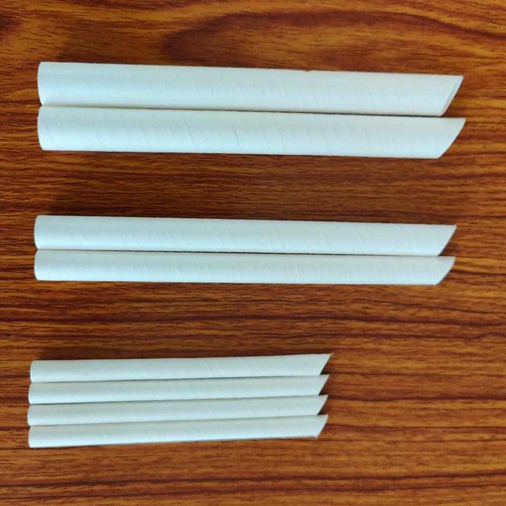 Bevel Cut / Slant cut Paper straw for Pouches