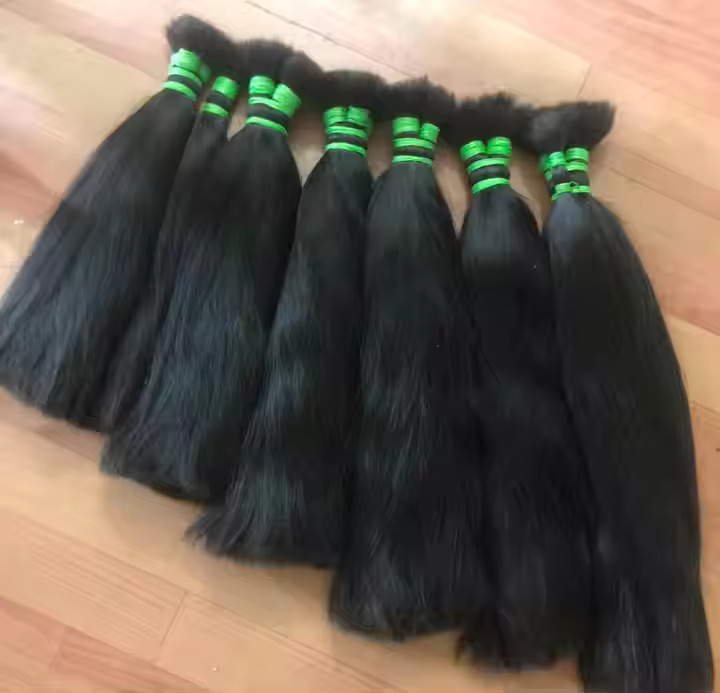 Indian Double Drown Bulk Human hair 10-36inch Wholesale Supplier
