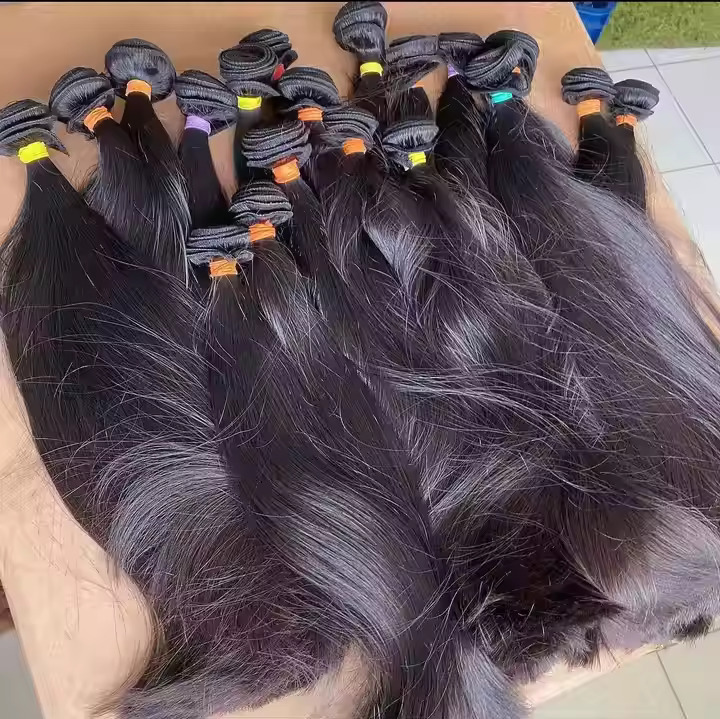 Wholesale 100% Unprocessed Indian Remy Virgin Human Hair Extensions Vendor Supply