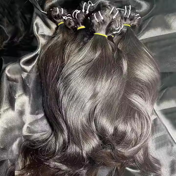 Wholesale 100% Unprocessed Indian Remy Virgin Human Hair Extensions Vendor Supply