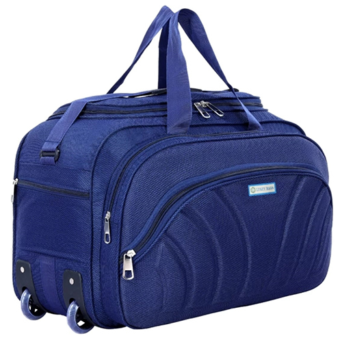 Blue Duffle Bag - Design: Plain