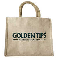 Jute Carry Bag - High Quality Printed Jute, Different Sizes Available, Brown Color, Customizable Design & Logo